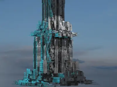 Hellgate corporation Tower 3D model