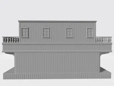 Wild west hotel 3D print model