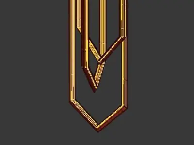 ORBIS VX46 CHANDELIER LIGHT FIXTURE 3D model