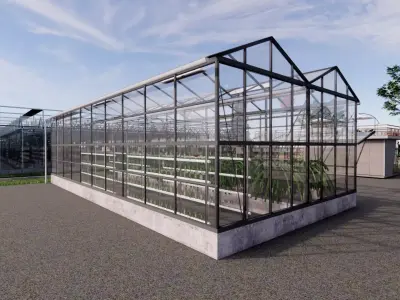 Agricultural Greenhouse Tent Frame -B6 3D model
