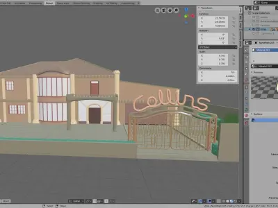 Small Villa with Pool 3D model