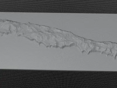 Macquarie Island 3d Model Terrain 3D model