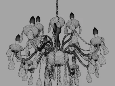 Light3 chandelier - chandelier Free 3D model