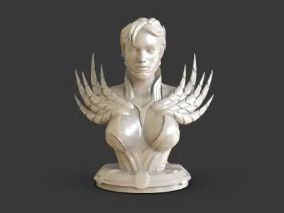 Fiction Woman Bust 3D print model