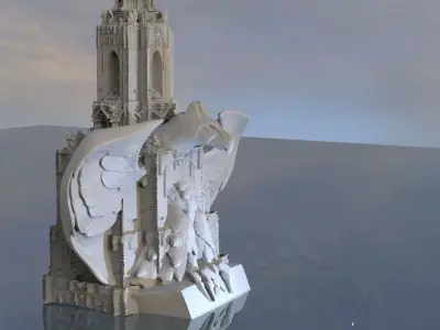 Ancient Assyria temple 3D 3D model