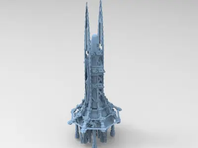 Skeleton turret tower  3D model