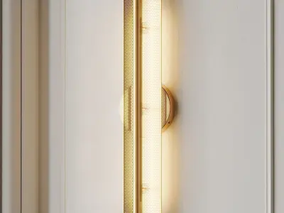 Perforated LED Sconce 3D model