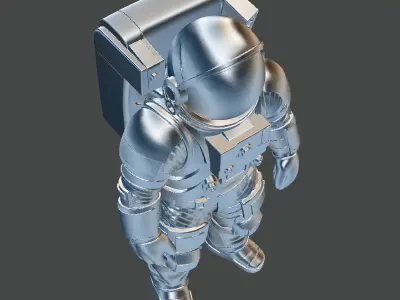 Astronaut STL 3D Printable Space Suit Character Explorer Figure 3D print model