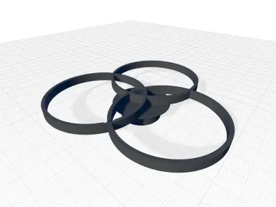 Nia ceiling light 3D model