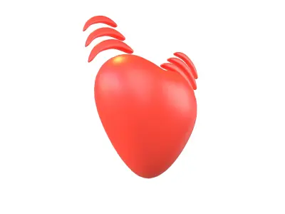 Beating Heart v1 002 Low-poly 3D model