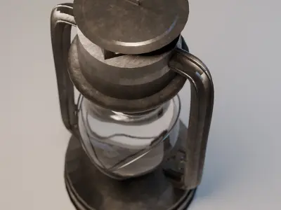 Old gasoline lantern 3D model