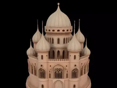 Simple Rounded Castle 3D print model
