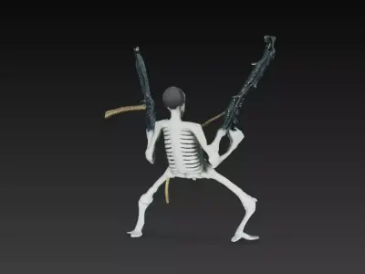 figura de esqueleto de fantasia  3D print model