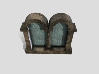 Generic Castle Window Low-poly 3D model