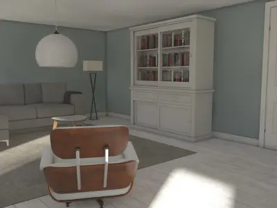 Complete Livingroom Appartment 3D model