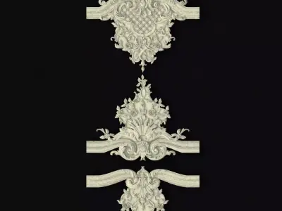 3 door decorations 3D model