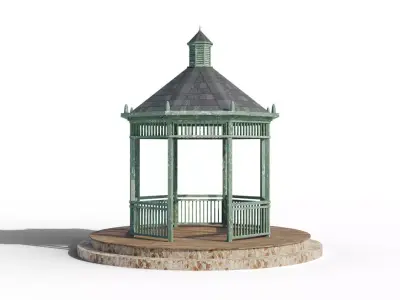 gazebo 3D model 7
