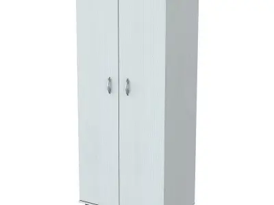 Laricina-white Cannady Armoire 3D model