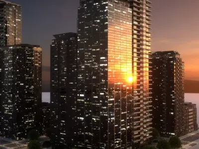 City Block Type B09 3D model