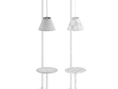 Woodman FLOOR LAMP TABLE 3D model