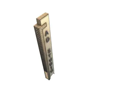 Monument tower 3d model 3D model