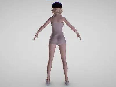 Coco Spar - Code Vein - Hot Girl Low-poly 3D model