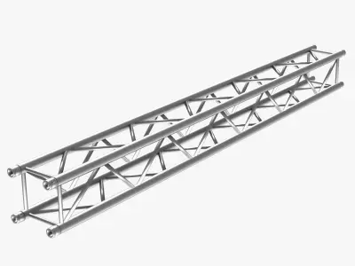 Square Truss Straight Segment 2 3D model