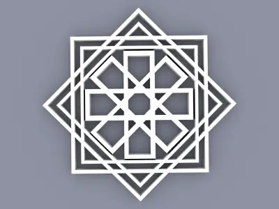 Asian Ornament pack 3D model