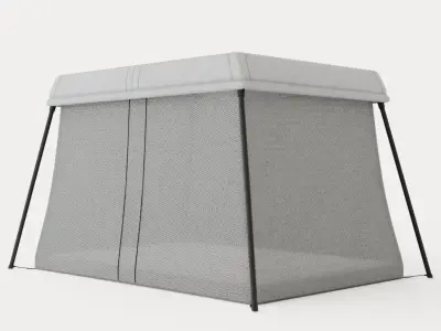 Travel cot Light Low-poly 3D model