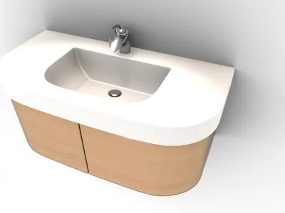 Wash Basin stand 3D model