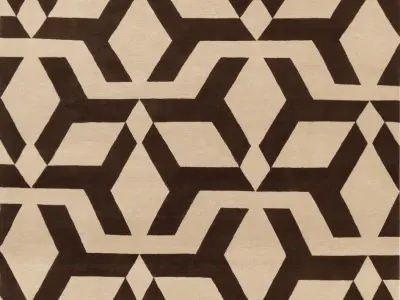 Carpet geometric rug 3D model