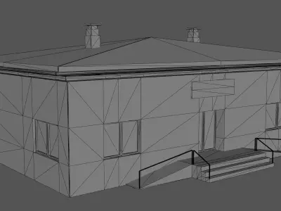 Health Dispenser Low-poly 3D model