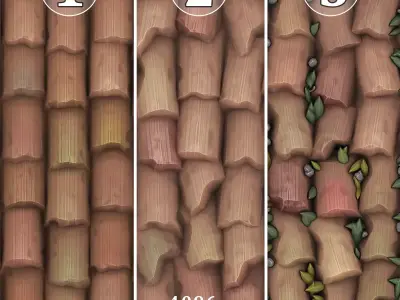 Roof Red Cartoon 3D model