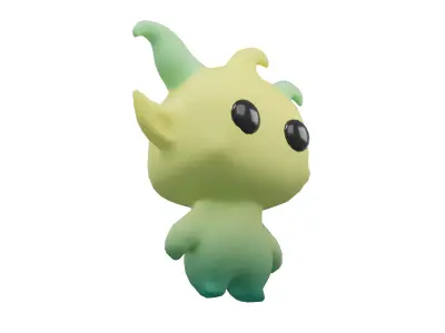 Devil Monster V1 004 Low-poly 3D model