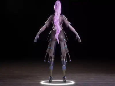 CYBER RIDER 3D MODEL Low-poly 3D model