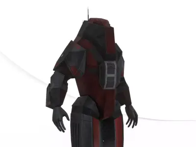 Robotic Soldier Gamma Heavy Combat Mech 3D Model Low-poly 3D model