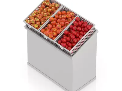 Market Shelf - Apples 3D model