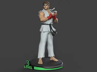 Ryu Street Fighter Alpha 3D print model