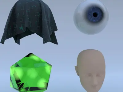 Alia - 100 percent procedural materials in blender 3D model