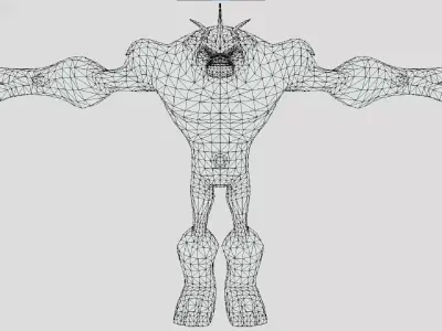 Shocksquatch - DNA sample of Gimlinopithecus - Ben 10 Omniverse Low-poly 3D model