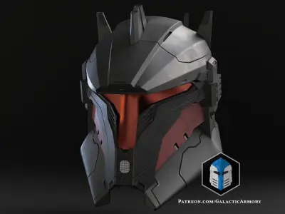 Moff Gideon Spartan Helmet - 3D Print Files 3D print model