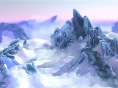 FROST - Frozen Environment Kit Low-poly 3D model