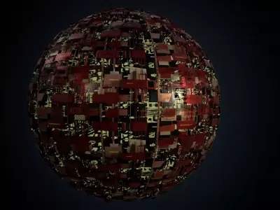 Sci-fi texture without modeling only texture PBR Low-poly 3D model