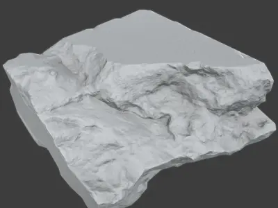 Limestone Debris Low-poly 3D model