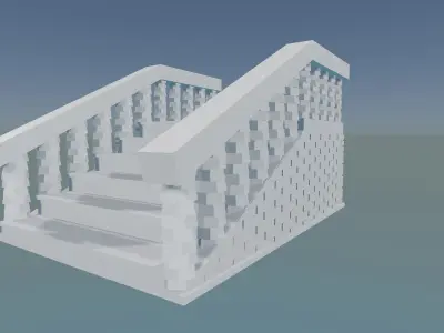 Minimalist Staircase Interior Design 3D print model