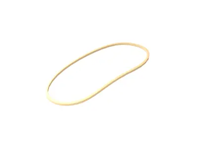 Rubber Band v1 002 Low-poly 3D model