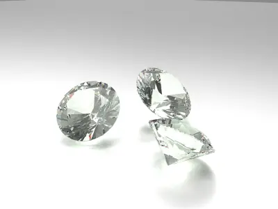  Standard diamond of different cut 