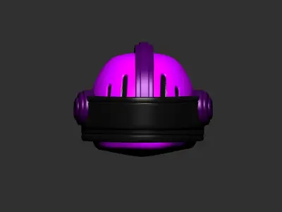 helmet high poly sculpt 3d printable  3D model
