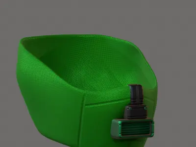 Gas mask helmet 3d model scifi Low-poly  Low-poly 3D model 209