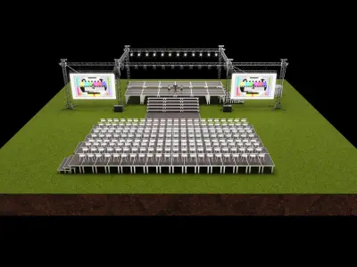 Event Stage Design 3D model